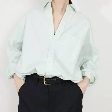 파인 OX 오버 롱 셔츠