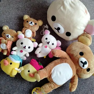 리락쿠마 키이로이토리 코리락쿠마 봉제 인형 묶음 판매