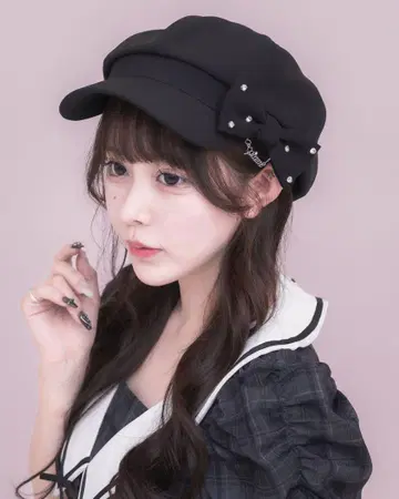 pium 비쥬 리본 헌팅 캡