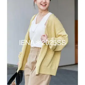 2025SS*이번 시즌 IENA 테이프 얀 핑 부착 가디건