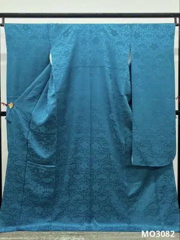 무지 후리소데 문양 심플 청록색 계열 기장 162cm 발수 가공 완료