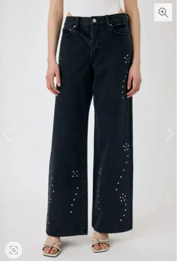 moussy FLORAL STUDDED 배기