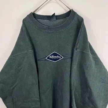 USA 제 90년대 cotton deluxe 오버 사이즈 맨투맨 카키