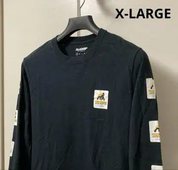 X-LARGE 엑스라지 박스 프린트 암 로고 롱T 남성용
