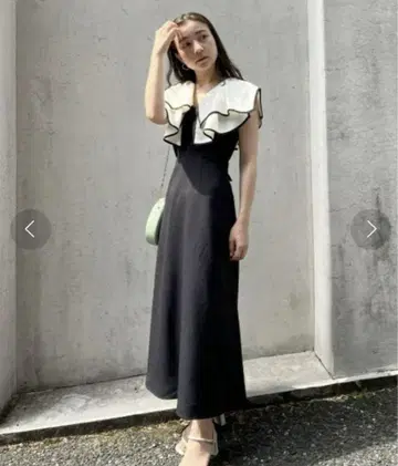 SNIDEL 스나이델 파이핑 프릴 원피스 00