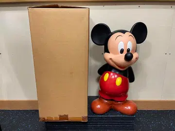[레어] 엄청 큰 미키 저금통 약 50cm 미쓰비시 은행 [미사용품]