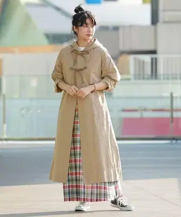 [새상품급] BEAMS BOY 빔즈 보이 스노우 후드티 롱 코트
