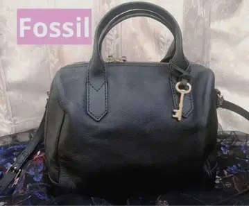 FOSSIL 소가죽 피오나 숄더백 블랙 가죽 사첼