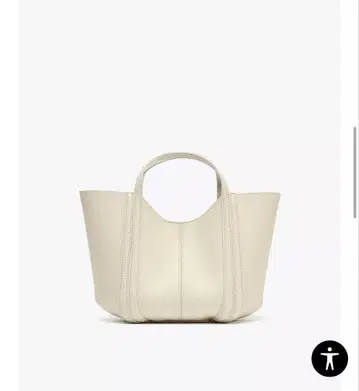 ZARA 신상 스티치 미니 시티 백 2way 숄더백 아이보리
