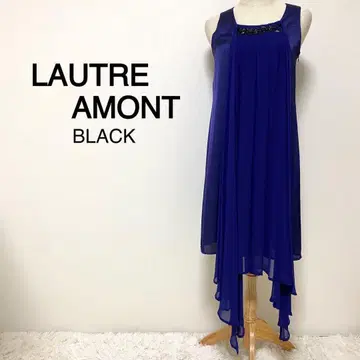 LAUTRE AMONT BLACK 비쥬 디자인 슬리브리스 드레스