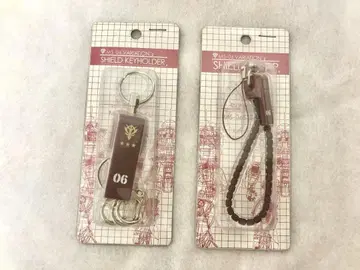 기동전사 건담 핸드폰 스트랩 MS-06 쉴드 버전 키링 빨간색