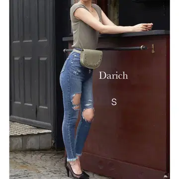 Darich 데미지 스키니 데님 S 인디고