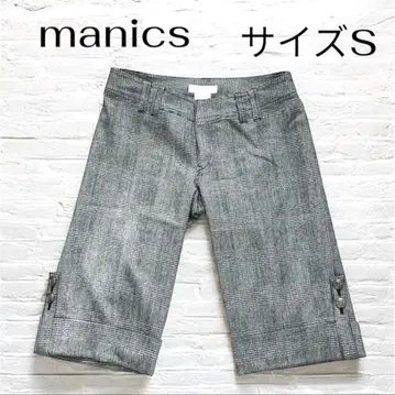 manics 매닉스 하프 팬츠 체크 모 98% 그레이 가을/겨울