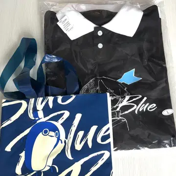 Eve UnderBlue 피케 셔츠 L 사이즈, 쇼핑백