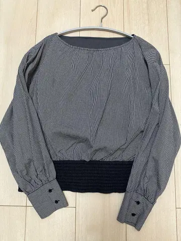 MilaOwen 체크 상의