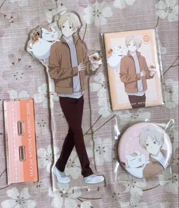 나츠메 타카시 겨울 차림 아크릴 스탠드 캔뱃지