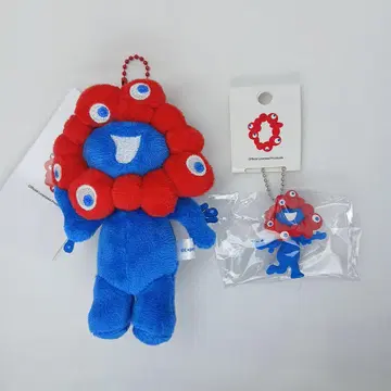 먄먀쿠 볼 체인 마스코트 봉제 인형 C PVC 키링 B