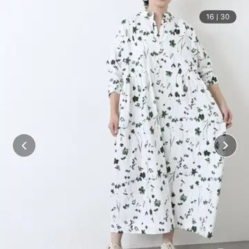 저널 스탠다드 랙스 플라워 프린트 ample 개더 원피스