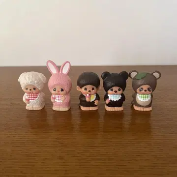 레트로 레어 몬치치 손가락 인형 5개
