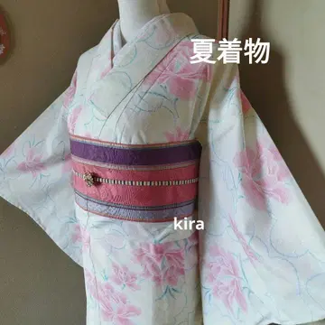 세탁 가능한 츠무기 여름 기모노