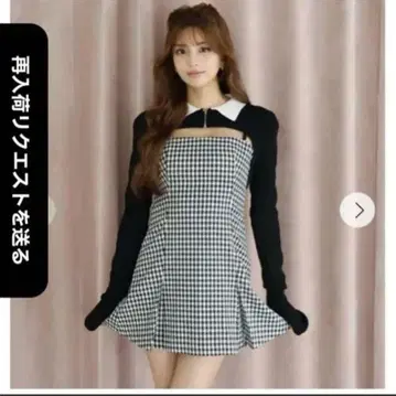 RANDY Houndstooth 앙상블 M 사이즈