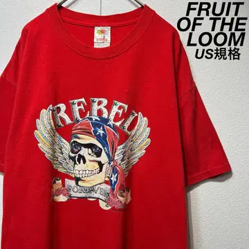 [ US 규격 ] 레어 FRUIT OF THE LOOM 티셔츠 레드 XL