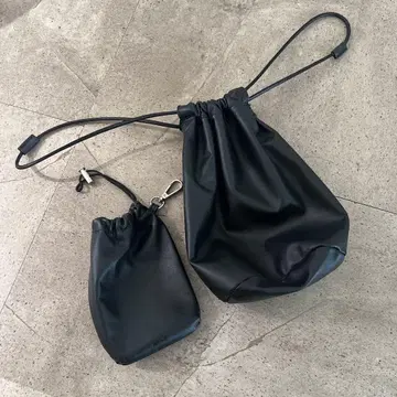 anuke Leather Tube Bag Leather MiniPouch