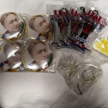 오카오 마토 캔뱃지 네임 반지 세트