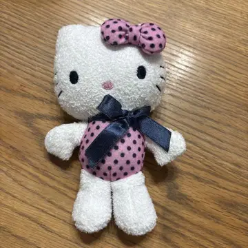키티 복권 봉제 인형 마스코트 도트 물방울