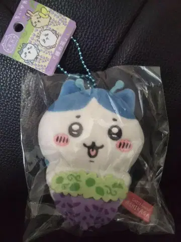 치이카와 하치와레 봉제 인형 키링 아시카가 한정 후지노하나 (등꽃)