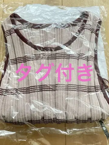 [미사용 새상품] MEDI PURIPURI SHORT KNIT TOP