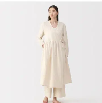 여성용 푹신한 주름 거즈 롱 가디건