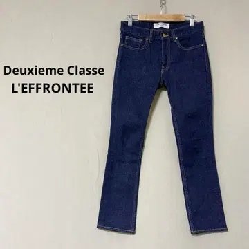 L'EFFRONTEE 저스트 핏 데님 팬츠 슬림 레그 데님
