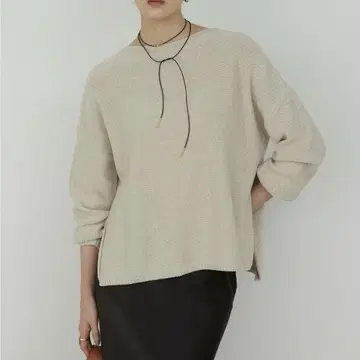 개럴개런트 코튼 린넨 오버 니트