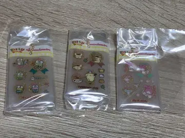 산리오 칭찬 씰풍 참 가챠 3세트 마이멜로디 폼폼푸딩