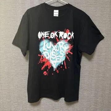 [새상품급] ONE OK ROCK 2023 돔 T셔츠 하트 M 사이즈