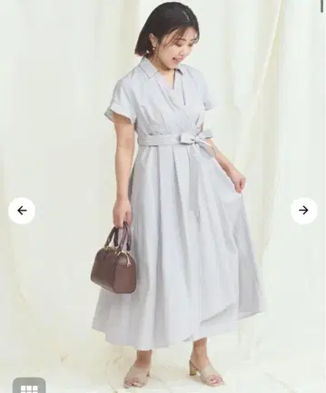 택 포함! cohina 스트라이프 카슈쿨 턱 원피스 regular