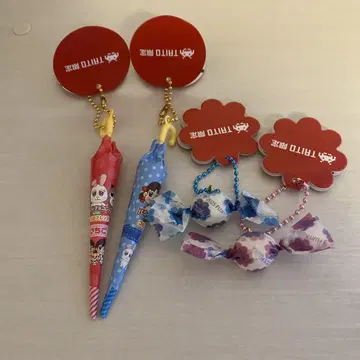 다이토 한정 밀키 미니어처 키링 파라솔 초콜릿 키링