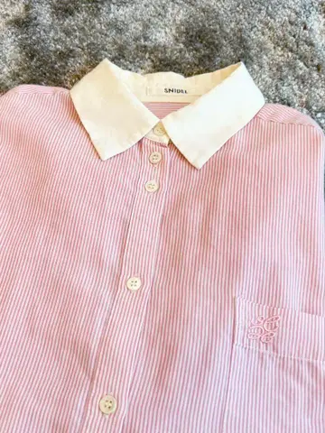 snidel 핑크 스트라이프 셔츠 F 사이즈