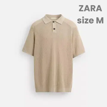 ZARA 텍스처 니트 피케 셔츠
