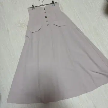 펄 플레어 롱 스커트