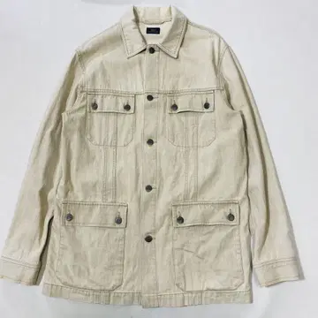 90년대 LACOSTE 데님 커버올 워크 자켓 52