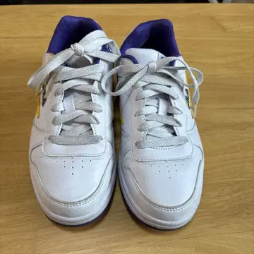 FILA 스니커즈 화이트 퍼플 23 cm