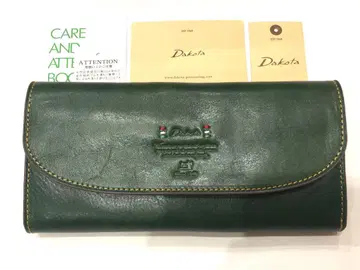 새상품 다코타 장지갑 트리콜로레 Dakota 그린 천연 가죽