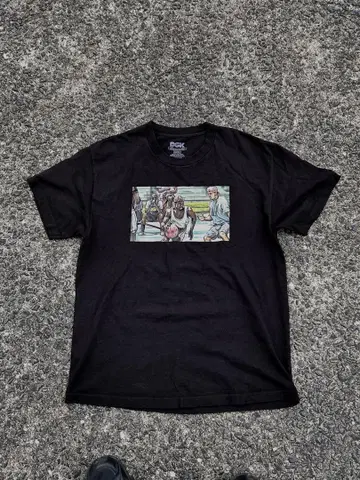 DGK 스케이터 스트릿 농구 그래픽 티셔츠 블랙