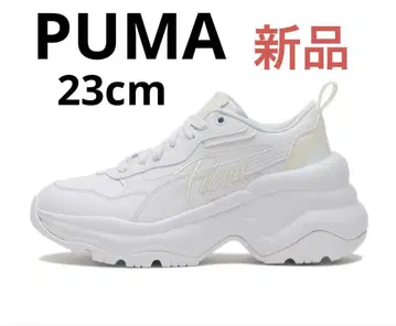 Puma 시리아 웨지 화이트 스니커즈 통굽 PUMA GL 23cm