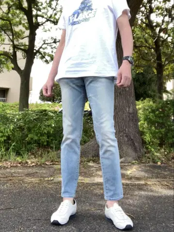 새상품급 세로 워싱 허니컴 아메리칸 이글 스키니 고탄력 스트레치 데님