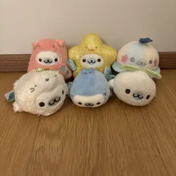 마메고마 봉제 인형 수족관 문어 깃털 고래 별 UFO 2022