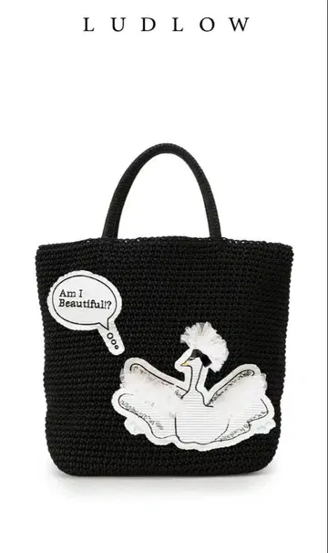 미사용 새상품 라드low LUDLOW Cord bag (Swan)