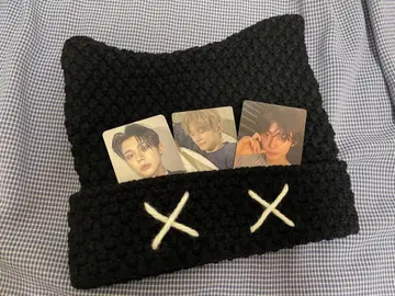 TXT 영준 착용 니트 모자 비니